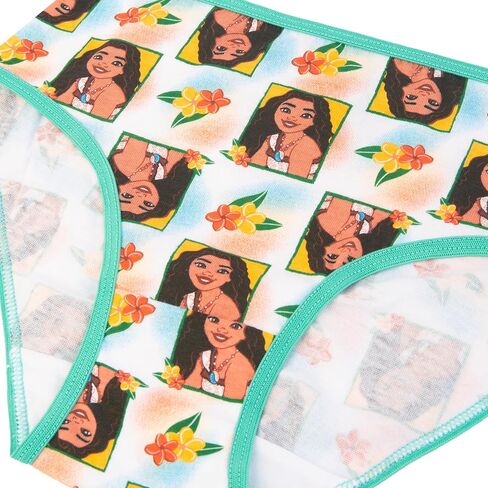 Disney Girls' Moana 100% Combed Cotton Panty Multipacks, Underwear Available in Sizes 2/3t, 4t, 4, 6, 8 in Saudi Arabia