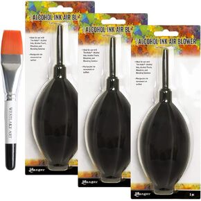 منافسة حبر الكحول ، 3.52 أوقية - حزمة الأدوات الدقيقة والفن مع فرشاة الطلاء بالألوان المائية - متوافقة مع أحبار الكحول ، واللؤلؤ ، والمخاليط - التصميم المريح [حزمة 3] in Kuwait