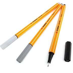 Stabilo Point 88 Fineliners - مجموعة متنوعة من 3 ألوان - نغمات أحادية اللون