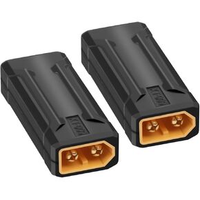 RIIEYOCA XT60 to XT60 Connector,XT60 Male to XT60 Male Coupler Wireless Adapter for RC Car,FPV Drone,LiPo Battery,Laptop Power Supplies, etc(2pack)