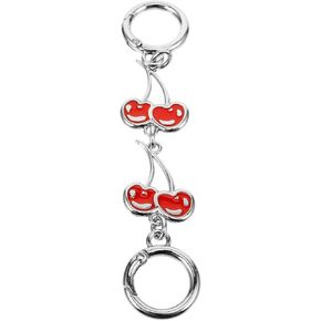 PACKOVE Purse Strap Extender Cherry Bag Short Chain with Clasps for Detachable Purse Clutches Handles Handbag Strap Decorations Accessories