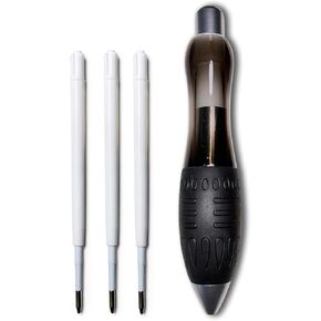 𝟯 𝗼𝘇 Fat 𝐇𝐞𝐚𝐯𝐲 𝐖𝐞𝐢𝐠𝐡𝐭𝐞𝐝 Pens for Arthritis Hands, Parkinson's, Carpal Tunnel, Hand Tremors Wide Grip, Thick Barrel, Easy to Hold Black