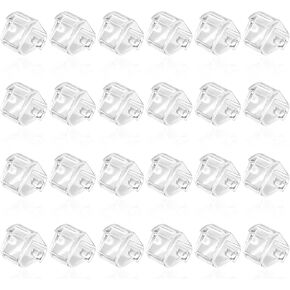 24PCS CORE DOFESERER TAPE ، شريط الشريط البلاستيكي الشفاف استبدال الشريط الأساسي موزع لفة لفة موزع