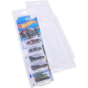 Protector Case for Hot Wheels Mainline 5-Pack - Display 5 Separate Cars Clamshell Design (10 Pack)