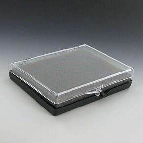SHOP AWARDS AND GIFTS Medium Plastic Hinged Medal Box, Size 3-1/2 x 2-1/16 x 1/2 Inch - Pack of 12