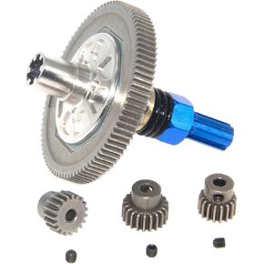 91T Slipper Gear Set Compatible with 1/10 Arrmas Granite 4X4 550, Senton 4X4 550, Typhon 4X4 550 Differential Slipper Gear Center Upgrade Parts（Blue）
