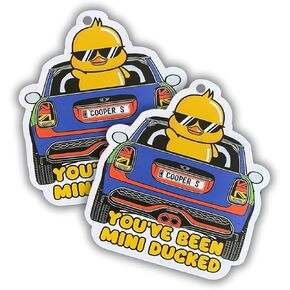 Lashicorn You’ve Been Mini Ducked Cards Tags with Holes 30pk for Car Rubber Ducks Duck Duck Car Shape of a Mini Cut Out Die Cut