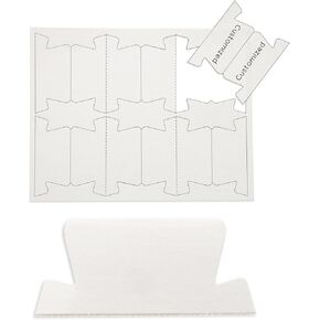 Y YOMA 120 Pack Paper Hanging File Folder Tabs Decorative Tab for Hanging File Folders 1/5-Cut Adjustable Quick Tabs Office Supplies Suitable for Letter Size, Legal Size, A4 Folder, 20 Sheet