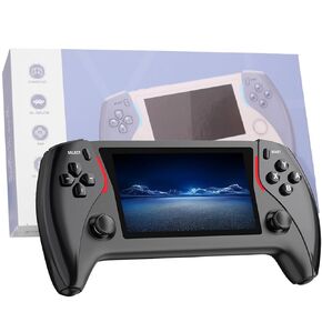 ugtenversi Handheld Retro Game Console Linux System 20+ Emulator 64G TF Card 15000+ game, Portable Retro Game Console 4. 3-inch IPS Screen, Support WI-FI Connection (Black)