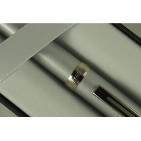 Sheaffer Prelude Rollerball Pen, Silver Shimmer with Nickel Appointments with Blue Refill