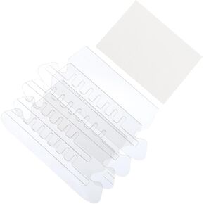 PATIKIL 3 Inch File Folder Labels, 25pcs File Folder Tabs with Inserts Labels Plastic Clear for Hanging Folders Binders Quick Identification Organizer