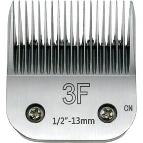 3F Blade Clipper, 1/2"" Cut Length, Stainless Steel Clipper Blade for Dogs, Silver