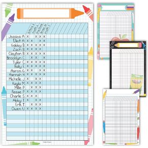 4 Doodle Data Charts Classroom Incentive Chart for Classroom - Homework Chart for Classroom Reward Chart, Attendance Chart for Classroom Charts, Reward Chart for Kids Behavior Chart for Classroom