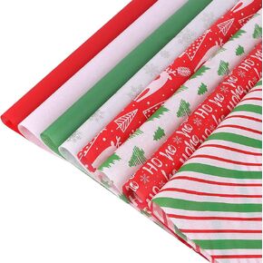 CCINEE 180Sheets Christmas Tissue Paper Gift Wrapping Paper Assortment Color Xmas Gift Wrap Tissue Paper for Christmas DIY Crafts Birthday Holiday Decoration,20" X 20"