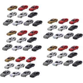 HO Scale Model Mini Car 1:87 Architecture Model Playset Set of 50/60/70 - 50pcs, 60x26x18mm