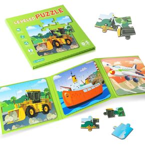 Nattork Magnetic Puzzle Book for Toddlers 3-6 Girls Boys,Travel Puzzles Game for Kids Ages 3-6,Learning Magnet with Fun for 3 4 5 6 Years Old Children Boys Girls Marine Animal