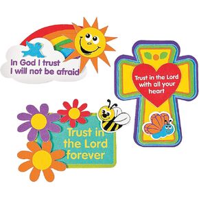 الثقة في Lord Magnet Craft Kits (1 DZ)-Sunday School ، أنشطة Easter Craft