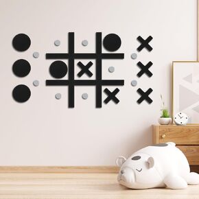 Magnetic Tic Tac Toe Wall-Mount Game,Tic Tac Toe Magnetic Wall Game