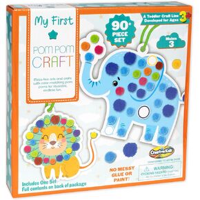 My First Pom Pom Craft Kit for Kids Ages 3+