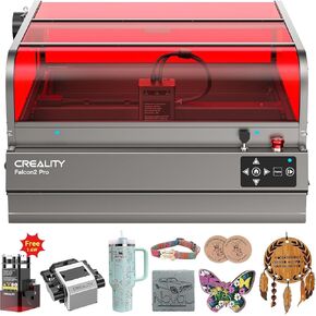 Falcon2 Pro 40W Engerged Laser Engraver مع مساعدة الهواء ، والتكنولوجيا التجريبية ، والكاميرا المدمجة ، وقطع الليزر من الفئة 1 وآلة نقاش للخشب والمعادن والدفعة ، ومنطقة النقش 400 * 415 ملم