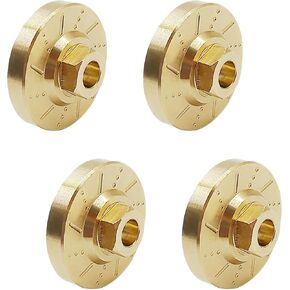 Brass RC Wheel Hex Drive Hub Adaptors for FMS 1/24 FCX24 RC Crawler Upgrades Parts