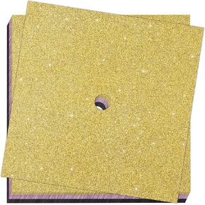 2025 Graduation Cap Decorations kit Graduation Cap Topper Blank, 12 Pcs Glitter Cardstock and 4 Pcs Gemstone Border Stickers for Graduation Cap Topper, DIY Grad Cap Decorations in Saudi Arabia