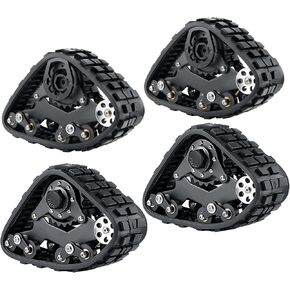 4pcs 1:10 Rc Crawlers Tyres Track Track Wheels Conversion Conversion Wheel Tyre Tyre Class All Terrain Track Tire Wheels for 1:10 RC Car Tra-XXAS TRX-4 Parts