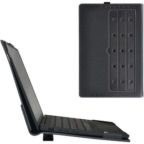 Laptop Cover Compatible with Dell XPS 13 9340/9345 / 9315/9320 / 9300/9310 & ThinkPad Z13 Gen 2 Protective Notebook Skin Sleeve PU Leather Pouch (Black)