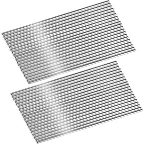 50pcs Stainless Steel Rod Pins for Blocking Crochet,3mm for 4-inch Length,Blocking Board Pegs with Polished Surface,Ideal for Knitting and Crocheting Supplies (50)