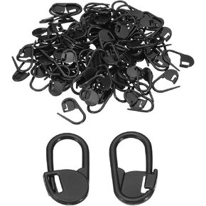PATIKIL Crochet Stitch Markers, 100 Pack Plastic Knitting Markers Locking Stitch Marker for Sewing Crocheting DIY Craft, Black