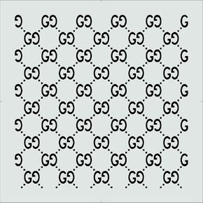 GG Pattern Stencil – 12 x 12 Inches, Reusable Stencil for Painting on Wood, Walls, Fabric, and Crafts – Durable Plastic for DIY Art & Home Decor