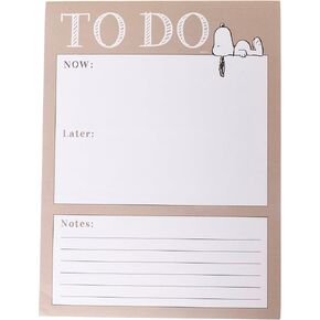 Snoopy To-Do List Notepad by Gaphique, 150 Tear-Away Sheets, Task Planner, Daily Organizer, Memo Writing Pad, Priority Checklist, Undated, 6" x 8"
