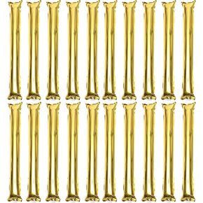 jarbins 24 Pcs Golden Thunder Sticks Boom Sticks Thicken Bam Bam Thunder Sticks Cheering Sticks Noisemakers for Sports Team Spirit Party Sporting Events Dance