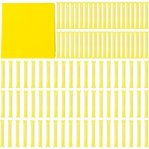 100 Pcs Thunder Sticks Thicken Sporting Cheerleading Team Boom Sticks Cheering Sticks Plastic Clapper Inflatable Noise Makers Sporting Cheers Basketball Football Events Dance Party (Yellow)