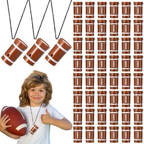 24 PCS Football Mini Air Horn Noisemakers for Sporting Events Party Party Makers Small Horn Horn Hornings Loud Loud