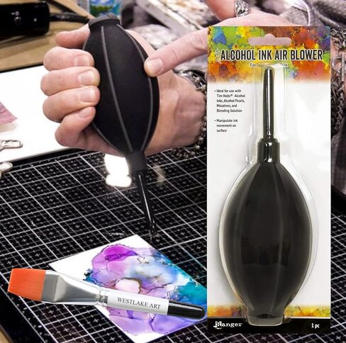 منافسة حبر الكحول ، 3.52 أوقية - حزمة الأدوات الدقيقة والفن مع فرشاة الطلاء بالألوان المائية - متوافقة مع أحبار الكحول ، واللؤلؤ ، والمخاليط - التصميم المريح [حزمة 3] in Kuwait