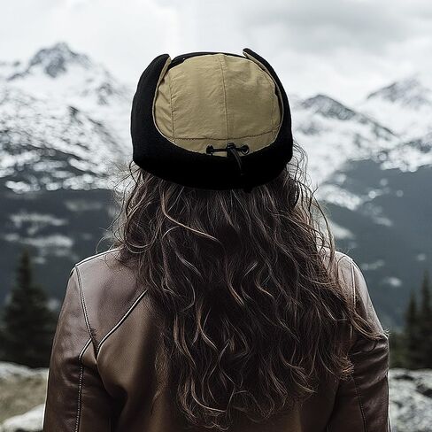 Clakllie Waterproof Trapper Hat for Men Women Windproof Winter Hats with Visor Earflaps Trooper Russian Ushanka Cap in Kuwait