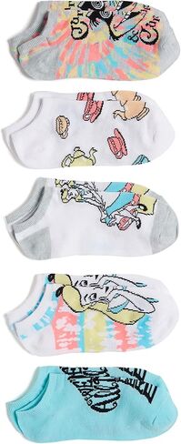 Disney Women's Alice in Wonderland 5 Pack No Show Socks in Saudi Arabia