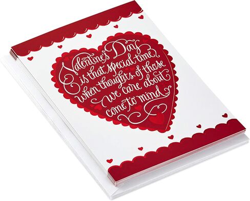 Hallmark Valentines Day Cards Pack, Heart (6 Valentine Cards with Envelopes) in Saudi Arabia