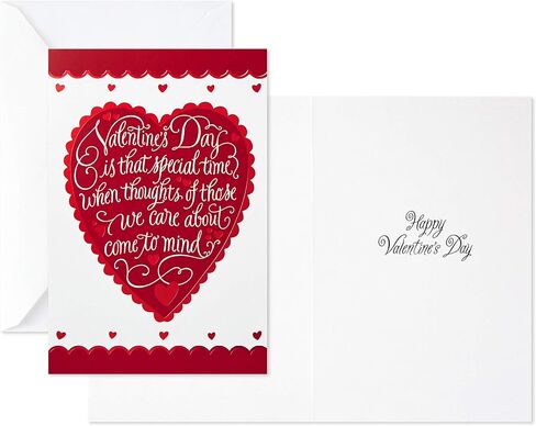 Hallmark Valentines Day Cards Pack, Heart (6 Valentine Cards with Envelopes) in Saudi Arabia