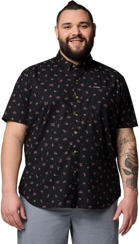 Columbia Men's Rapid Rivers Printed Short Sleeve Shirt, Comfort Stretch in Saudi Arabia