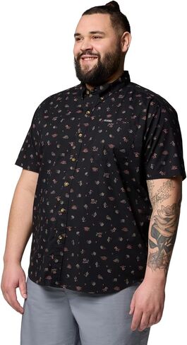 Columbia Men's Rapid Rivers Printed Short Sleeve Shirt, Comfort Stretch in Saudi Arabia