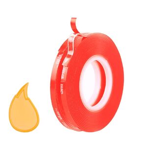 0.2in Double Sided Tape Made of 3M, Double Sided Tape Heavy Duty, Thickening, No Damage, Textured Surfaces Friendly, for LED Strips, Car Decoration, Rain Visor, Spoiler, Walls, and Posters