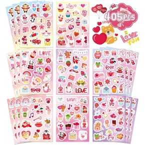 24 Sheets Spring Stickers for Kids, 366 PCS Spring Flowers Stickers for Cards Envelopes Butterfly Bug Animal Nature Stickers School Classroom Teachers Rewards Spring Party Favors
