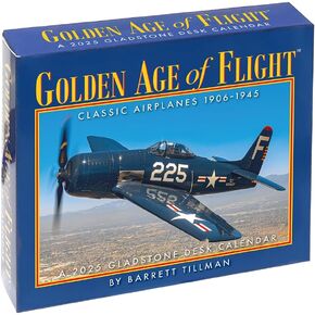 Golden Age of Flight Box Desk Calendar 2025