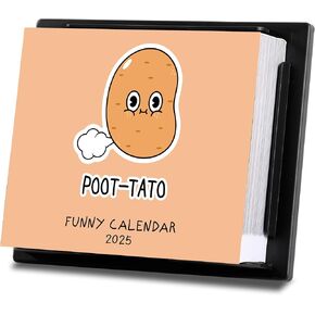 2025 Funny Puns Calendar - Daily Calendar 2025 with Funny Puns, 2025 Desk Calendar with Portable Size for Home, Office, School, 4.84'' x 5.9''