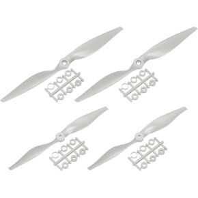 MECCANIXITY 10x5, 14x7 Propeller RC Propellers 2 Vane Blades Props Wings Grey with Adapter Rings for Electric Airplane Aircraft, Pack of 2