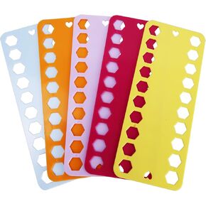 pson 5PCS Sewing Thread Winding Plate, Plastic Floss Bobbin for Thread Craft, DIY Sewing, Cross Stitch, Thread Organizer Holder (5 Colors)