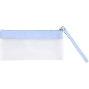 Tamaki Transparent Pencil Case, Clear Storage Bag for Stationery, Makeup, and Small Accessories, Durable and Waterproof, Perfect for School, Office, and Travel Use, 1 Pack (Pink)