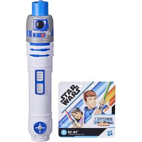 STAR WARS Lightsaber Squad R2-D2 Extendable Blue Lightsaber Roleplay Toy for Kids Ages 4 and Up